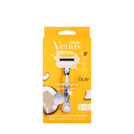 Gillette Venus ComfortGlide plus Olay Coconut Women's Razor Blades Kit Refills