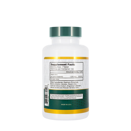 Best Vitamin B12 1200 Mcg 100 Tablet