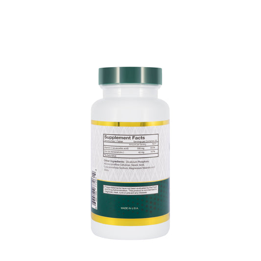 Best Zinc 45 mg + Vitamin C 500 mg 30 Tablets