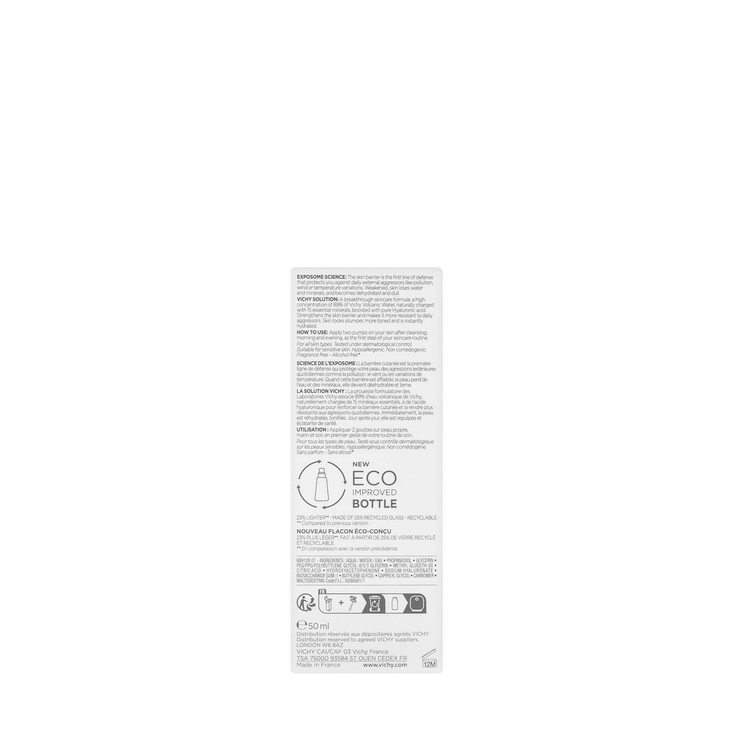 Vichy Mineral Water 89% 50 ml