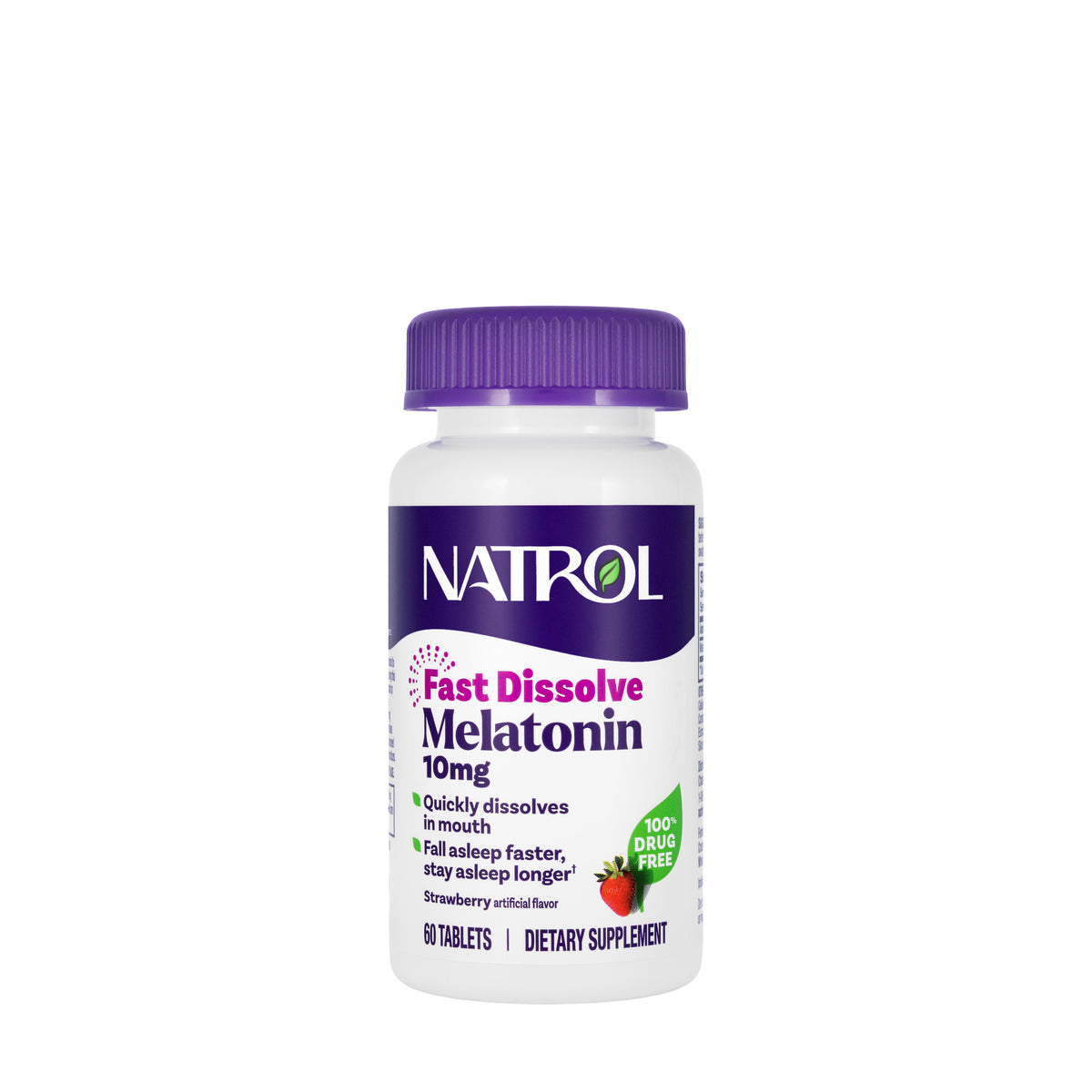 Natrol Melatonin Sleep 10 mg  60 Fast Dissolve Tablet [Strawberry]