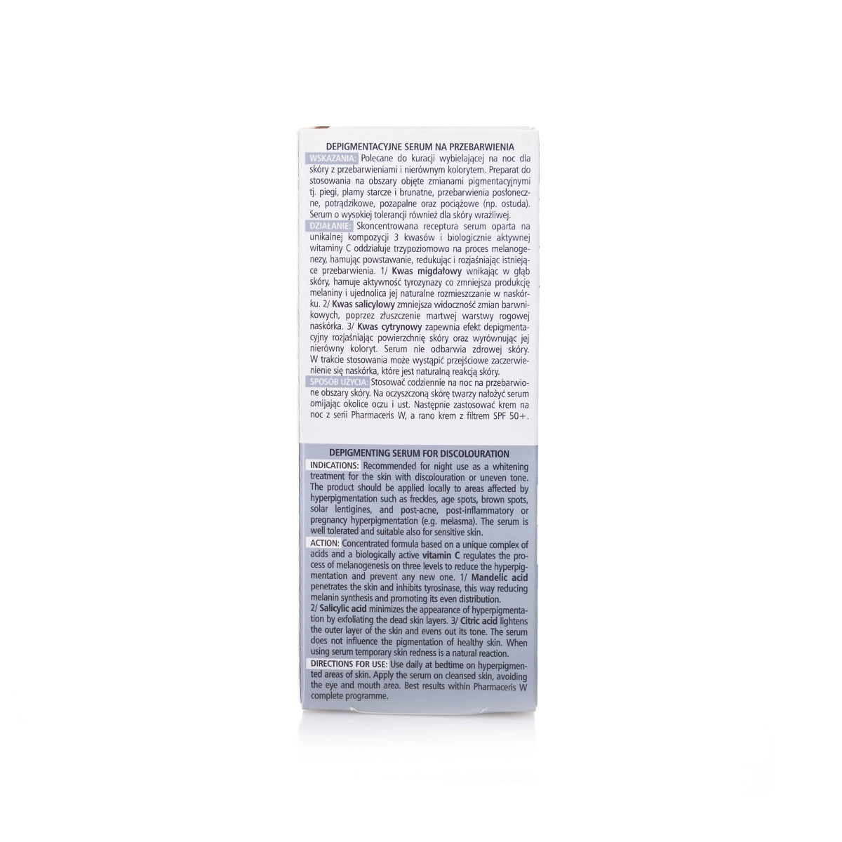 Pharmaceris W Acipeel 3x Depigmenting Serum for Discoloration 30 Ml