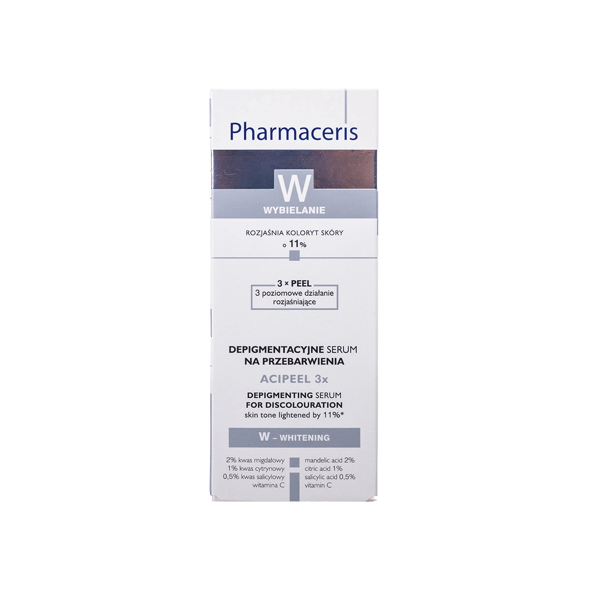 Pharmaceris W Acipeel 3x Depigmenting Serum for Discoloration 30 Ml