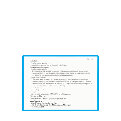 Methycobal 500Mcg 10 Ampoules