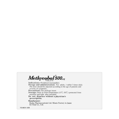Methycobal 500Mcg 30 Tablets