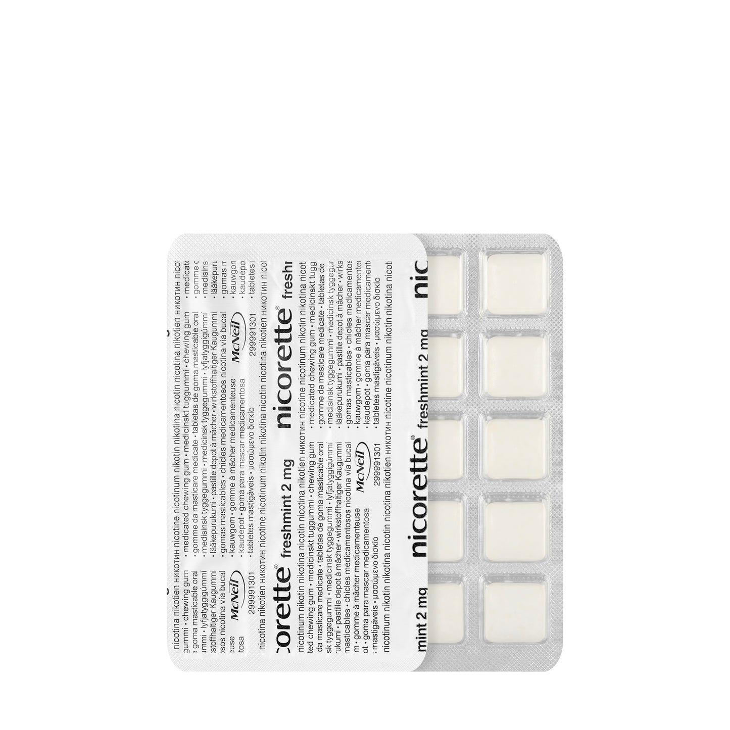 Nicorette Gum 2Mg Fresh Mint 30 Pieces