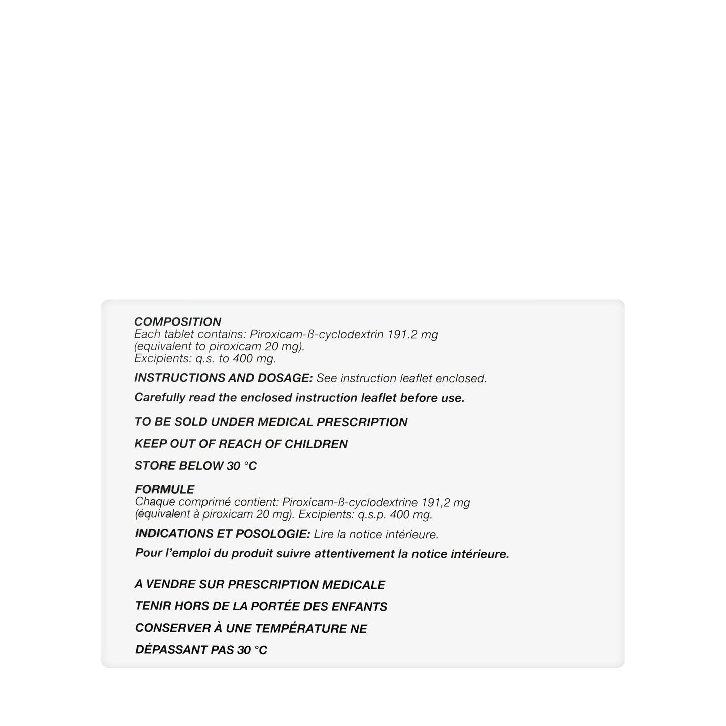 Brexin 20Mg 20Tablets