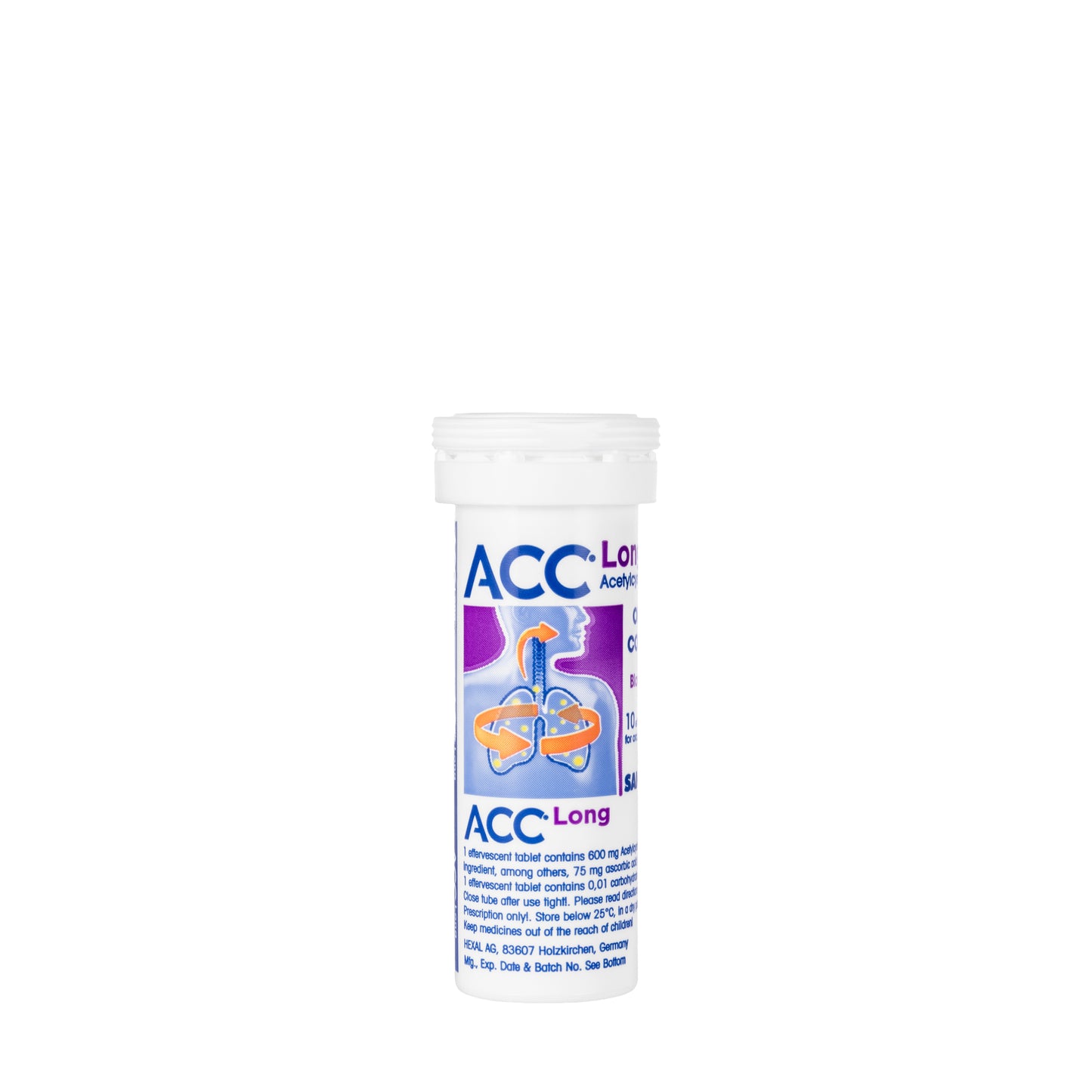 Acc Long Effervescent 600Mg 10 Tablets