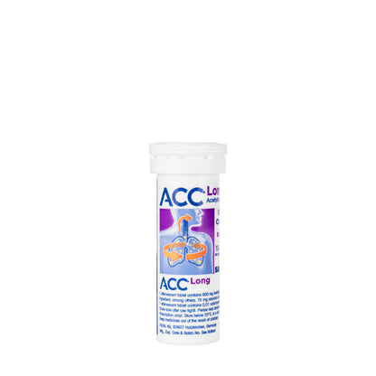 Acc Long Effervescent 600Mg 10 Tablets