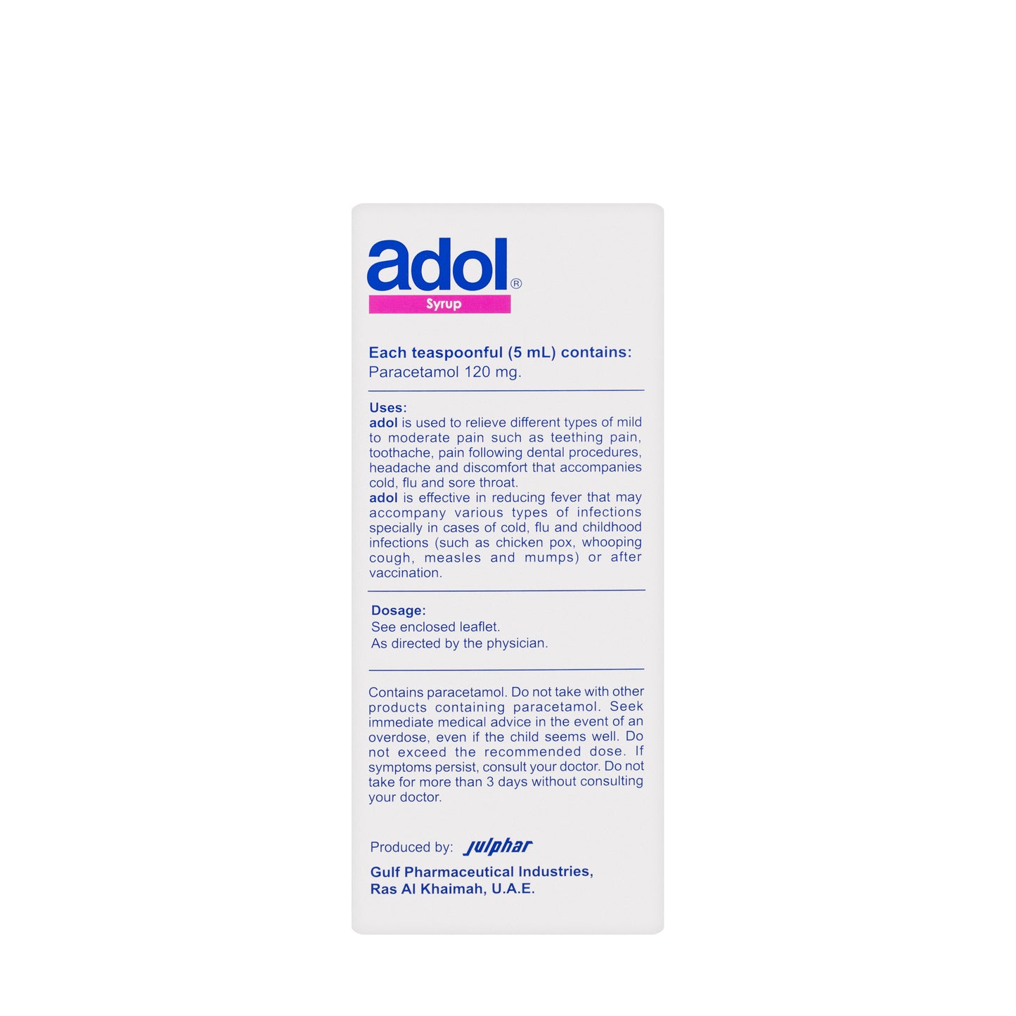 Adol Suspension 120Mg 60Ml