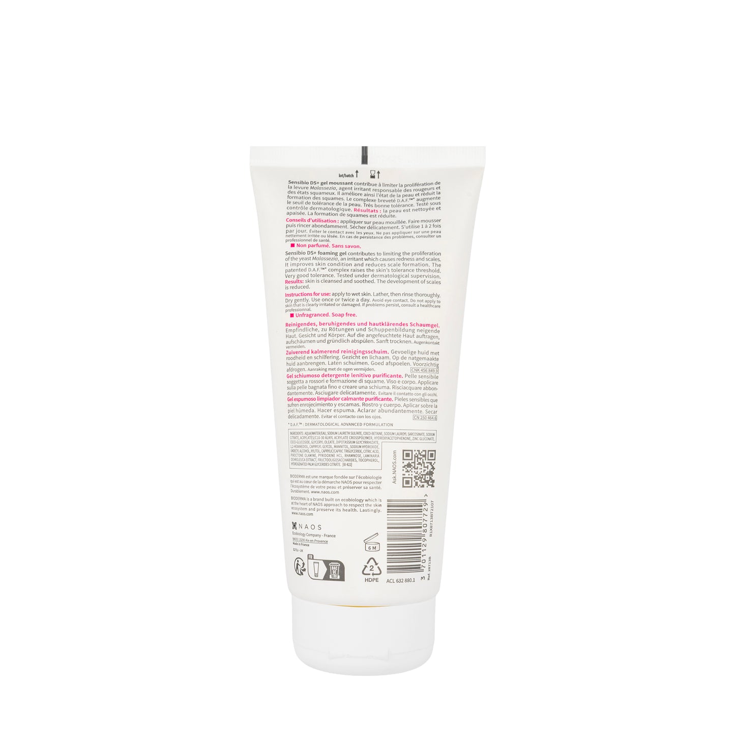 Bioderma Sensibio DS+ Soothing Purifying Cleansing Gel 200 Ml