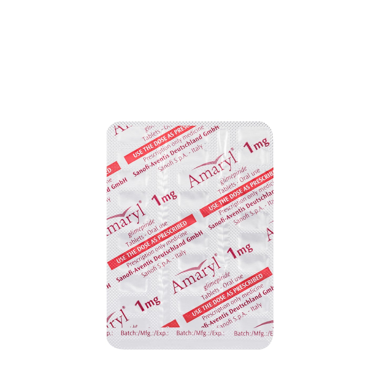 Amaryl 1Mg 30 Tablets