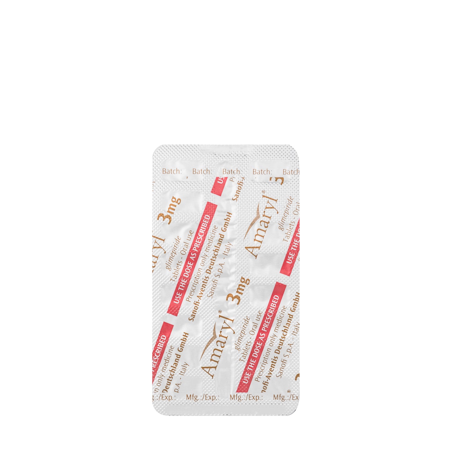 Amaryl 3Mg 30 Tablets