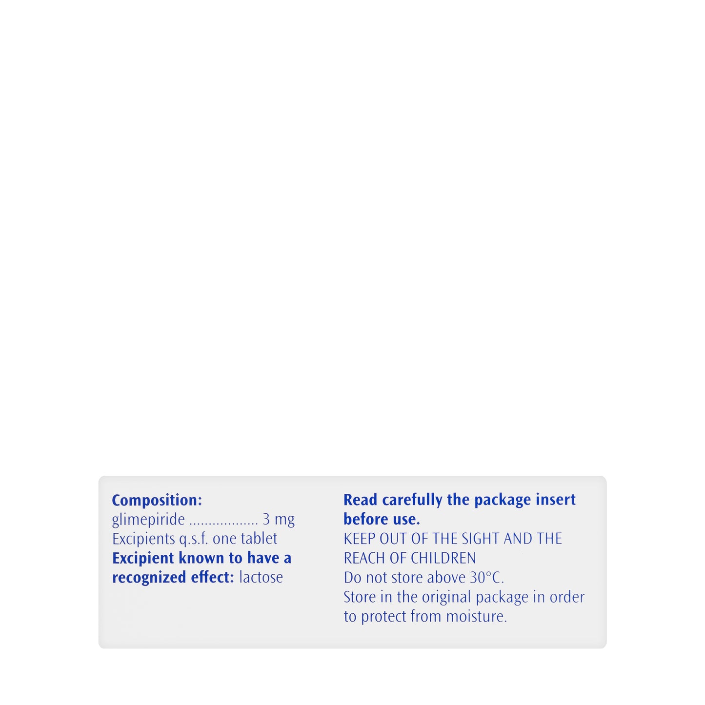 Amaryl 3Mg 30 Tablets