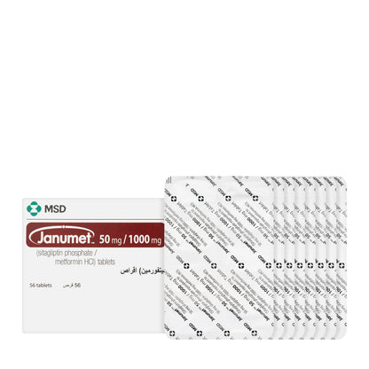 Janumet 50/1000Mg 56 Tablets