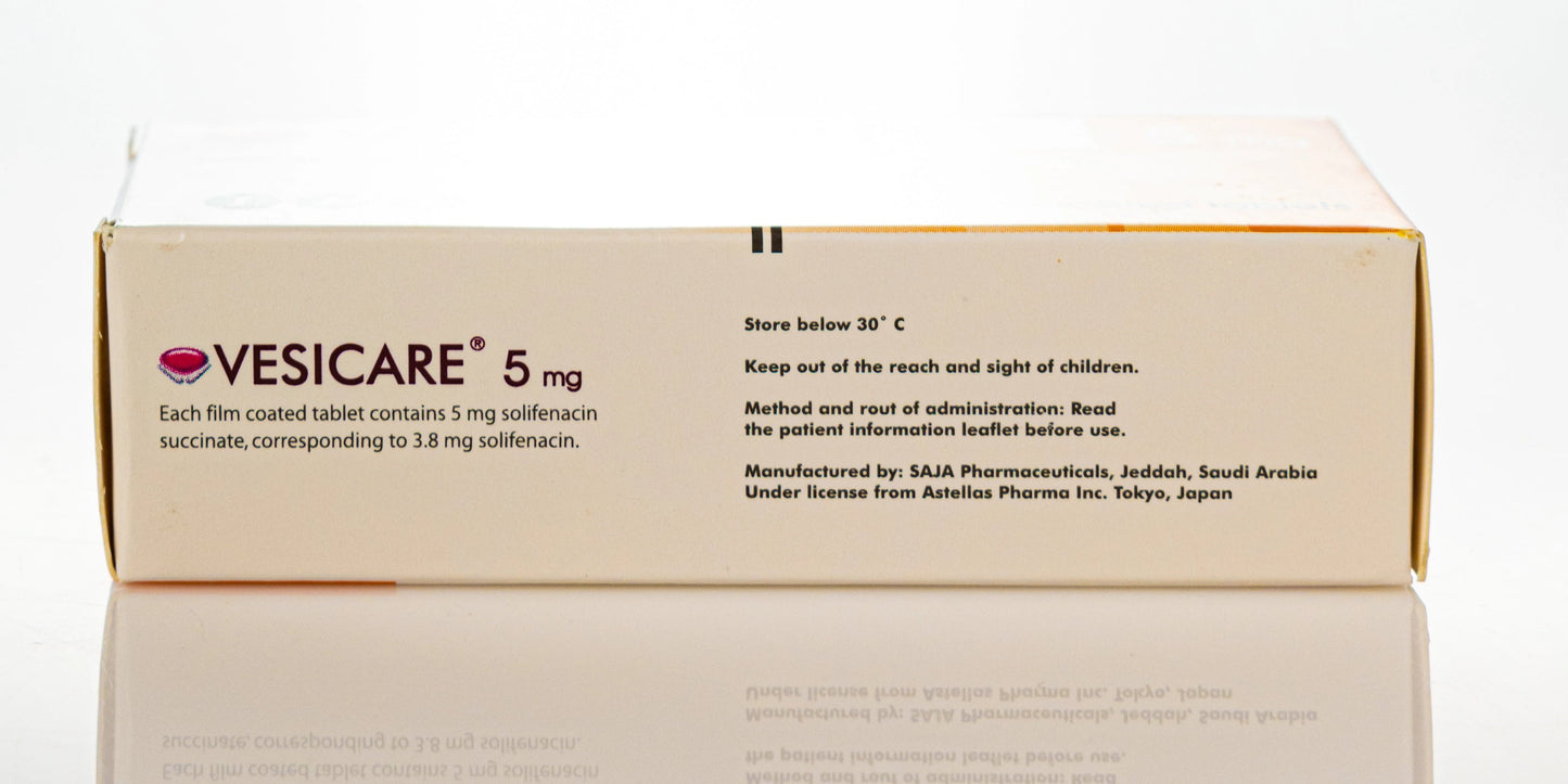Vesicare 5Mg 30 Tablets