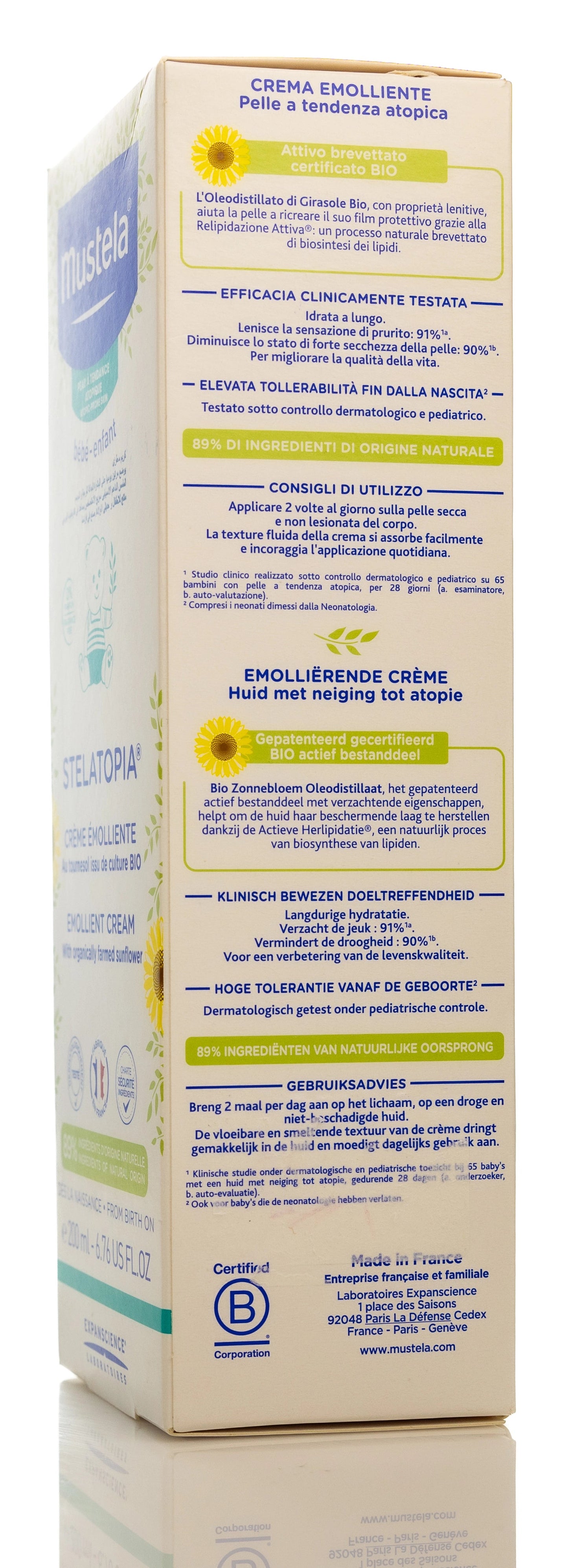 Mustela Stellatopia Emolient Cream 200 Ml