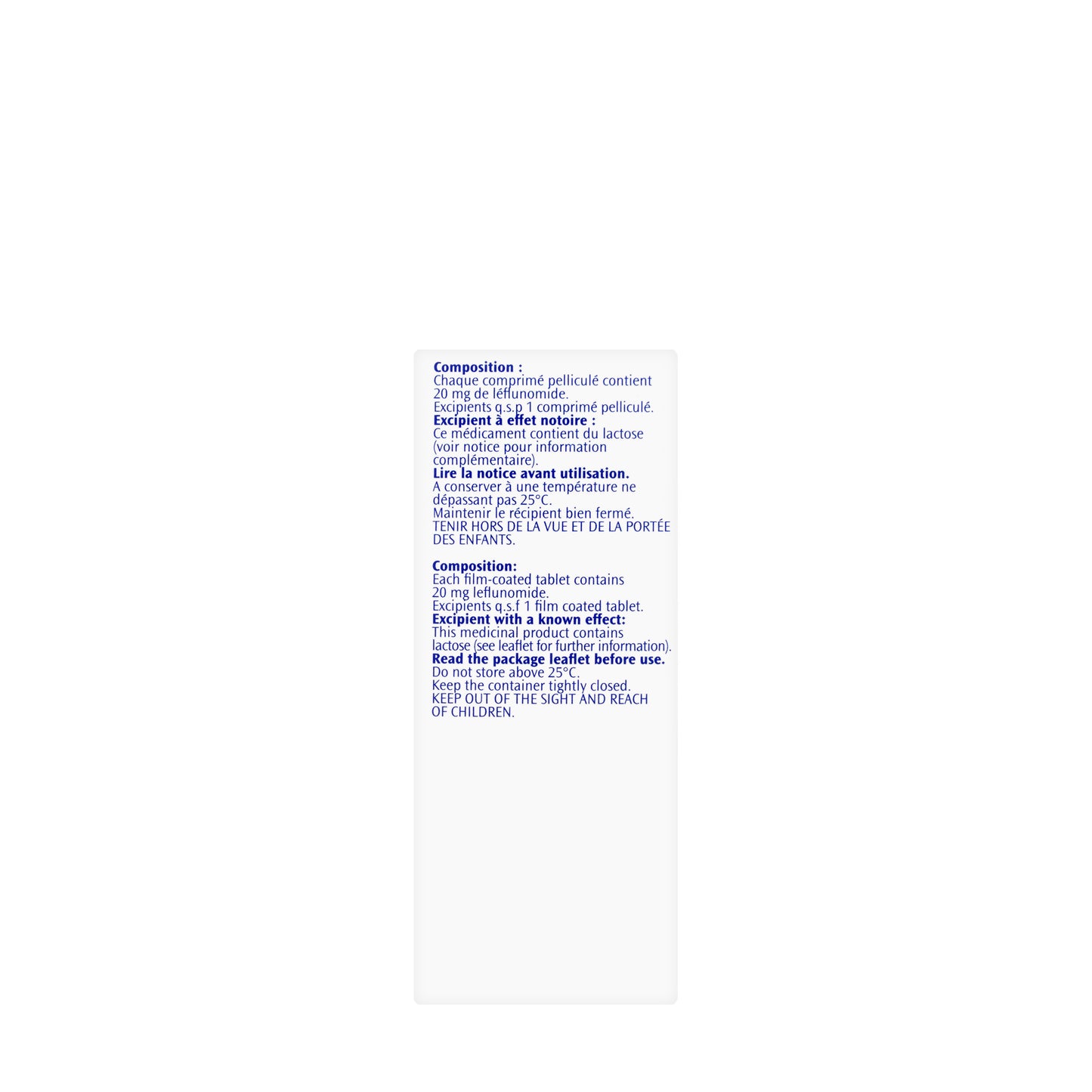 Arava 20Mg 30 Tablets