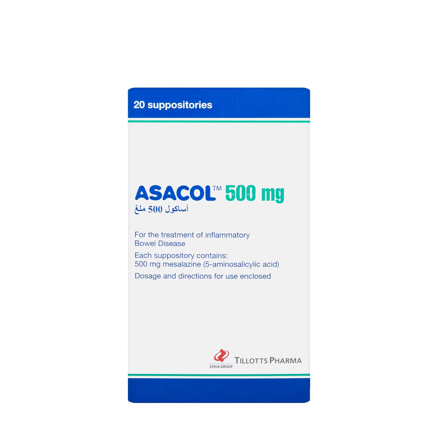 Asacol 500Mg 20 Suppository