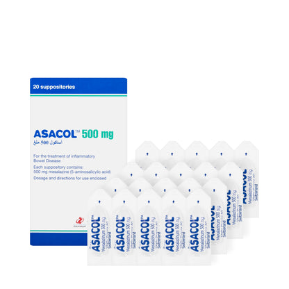 Asacol 500Mg 20 Suppository
