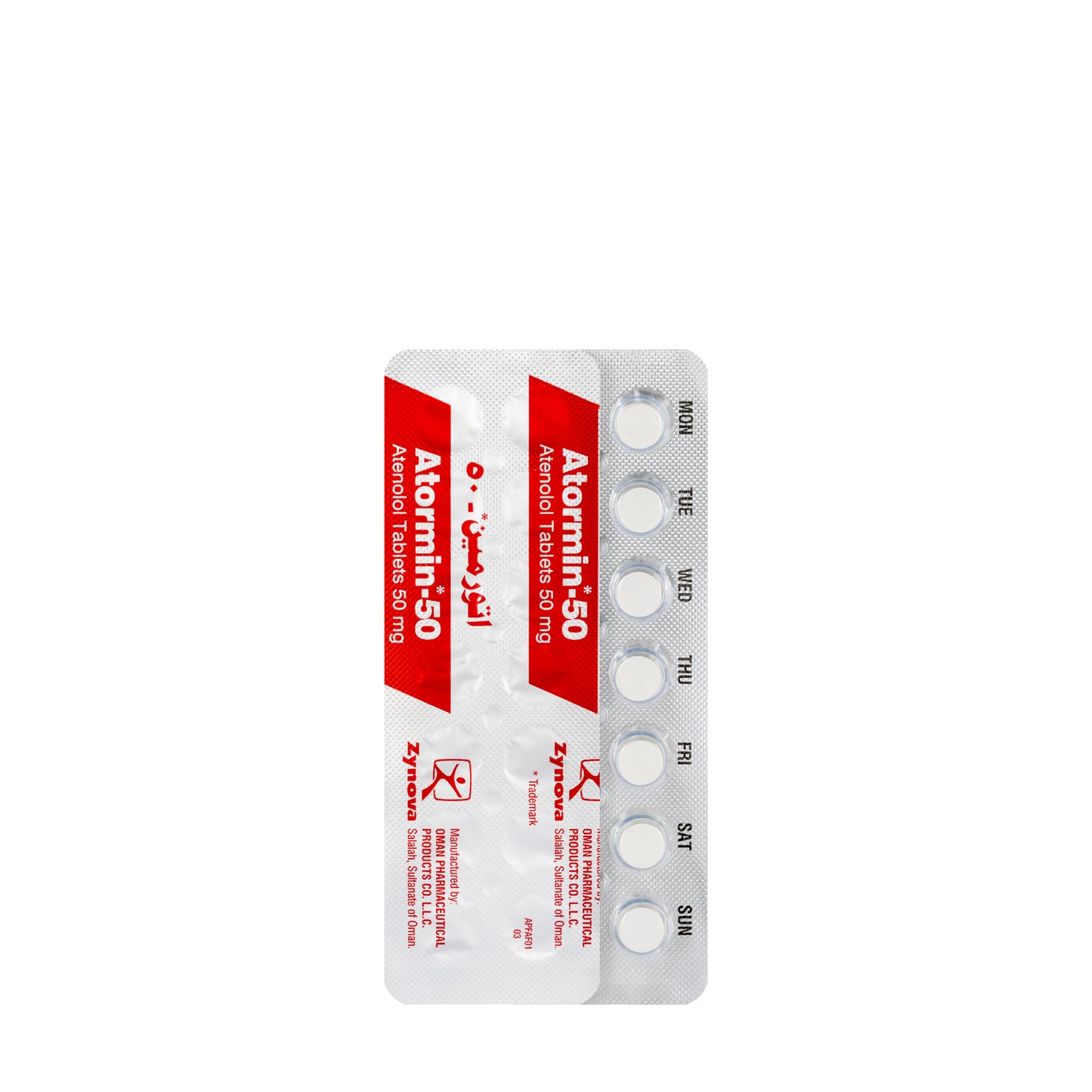 Atormin 50Mg 28 Tablets