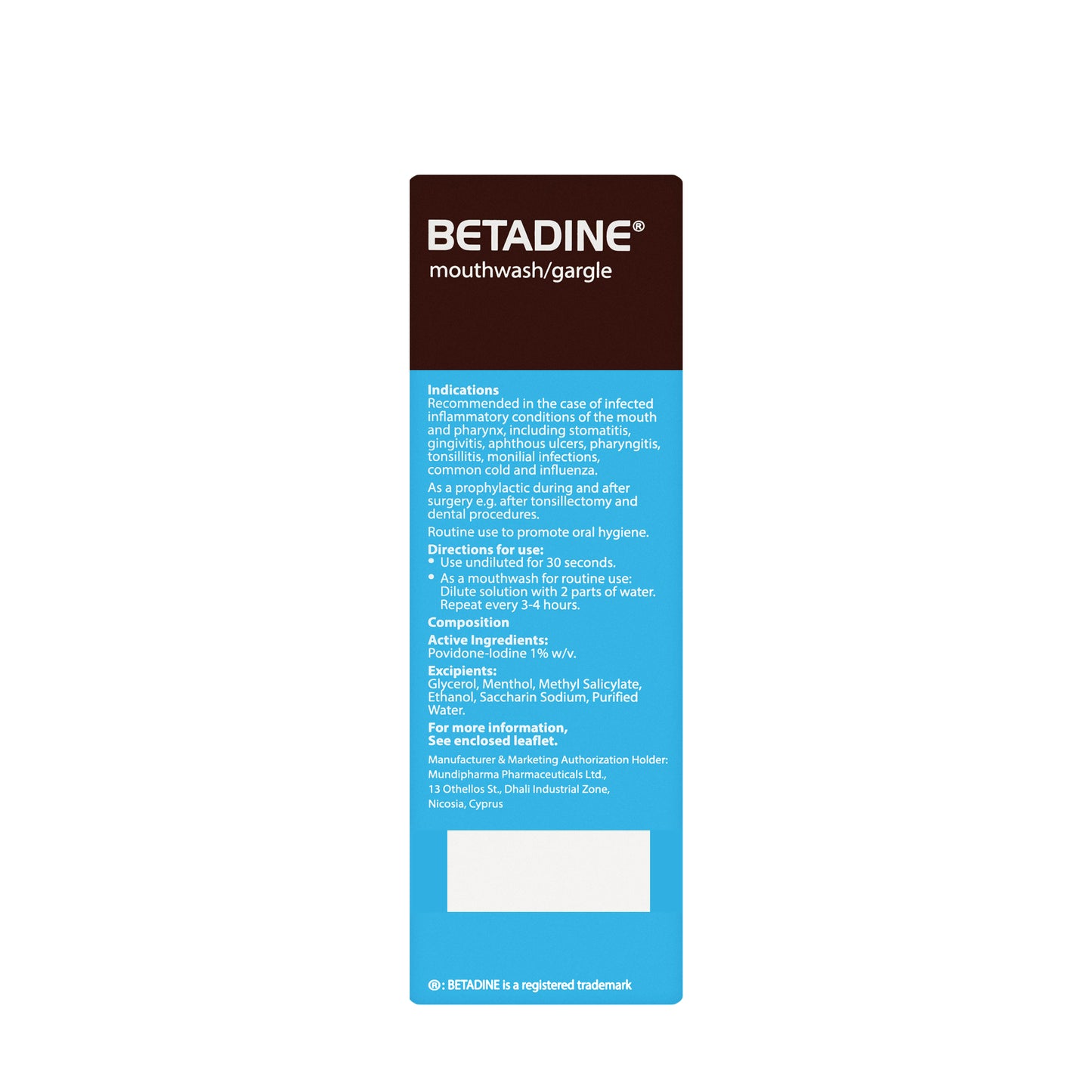Betadine Mouth Wash 250Ml