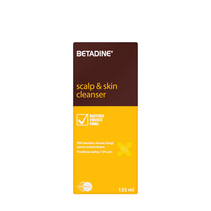 Betadine 7.5% Scalp & Skin Cleanser 125Ml