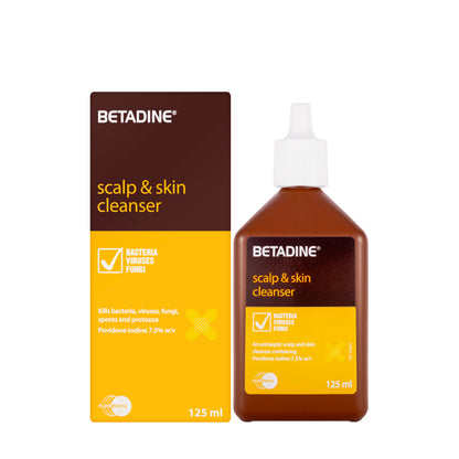 Betadine 7.5% Scalp & Skin Cleanser 125Ml