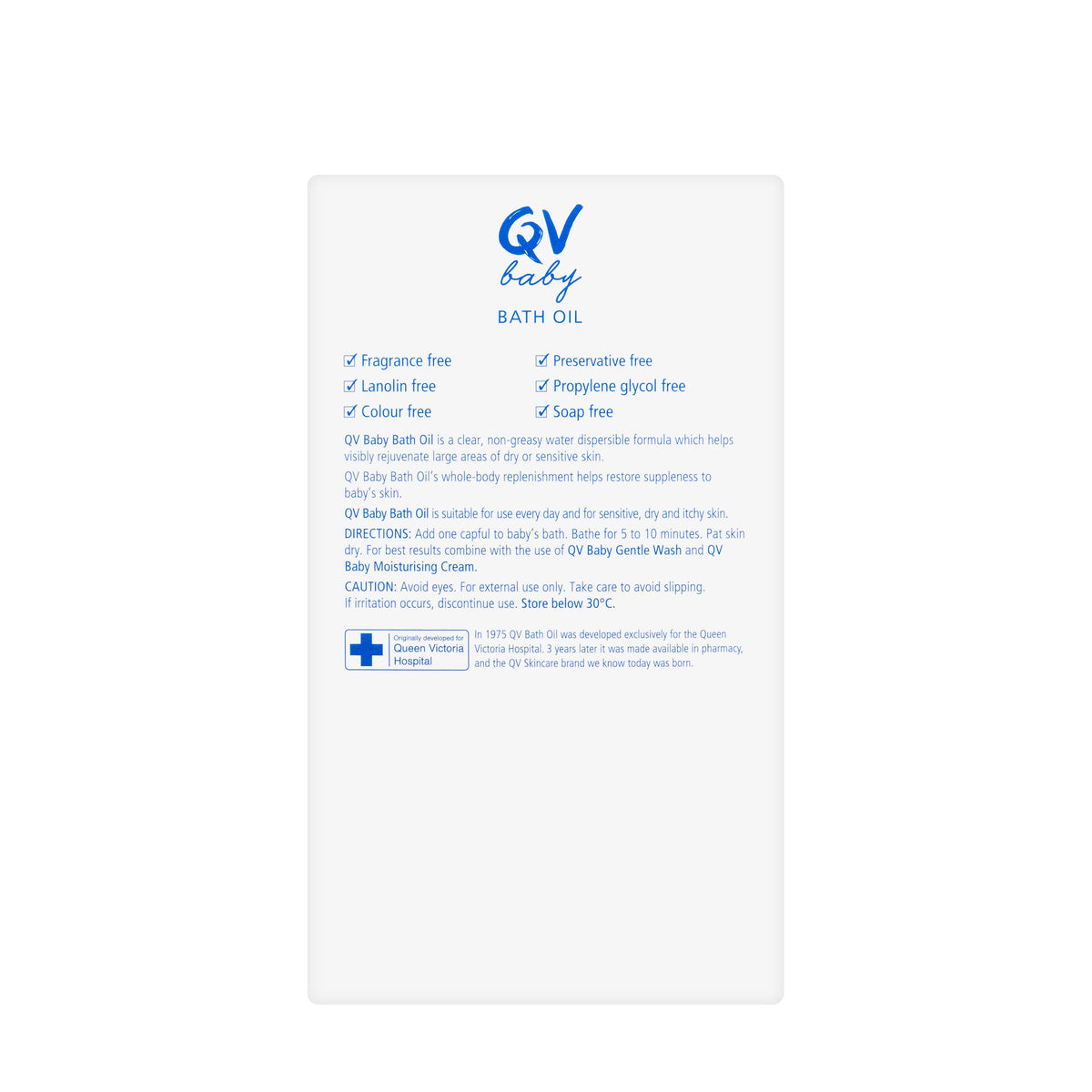 QV Baby Bath Oil 250 ml