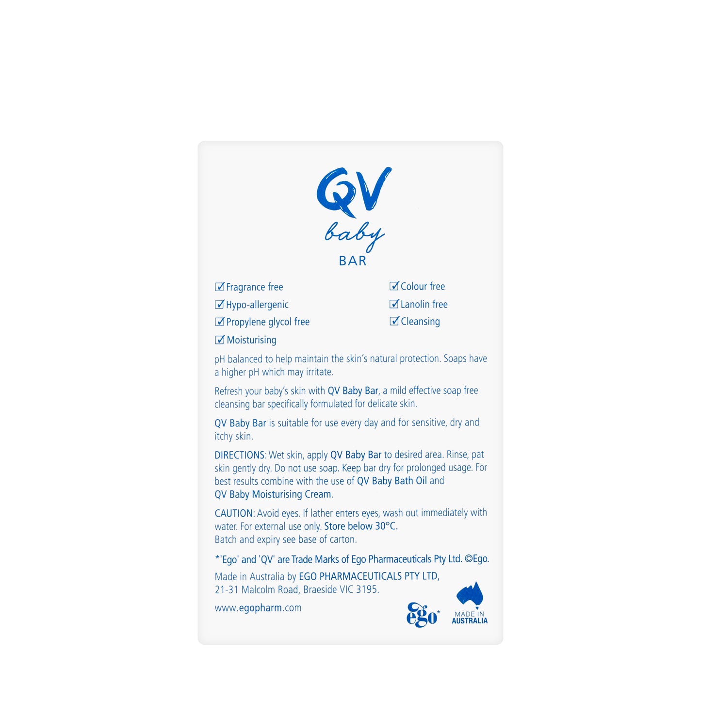 QV Baby Bar 100 gm