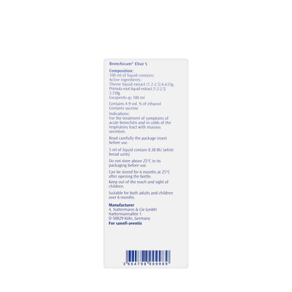 Bronchicum Elixir S 100Ml
