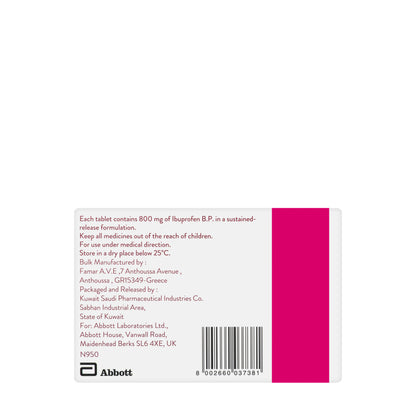 Brufen 800Mg Retard 20Tablets
