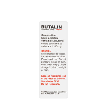 Butalin Inhaler 100Mcg/Dose 200 Metered Dose 1 Pieces