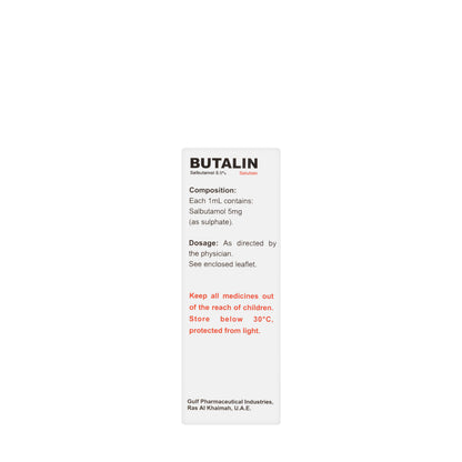 Butalin 0.5% Solution Nebulizer 20Ml