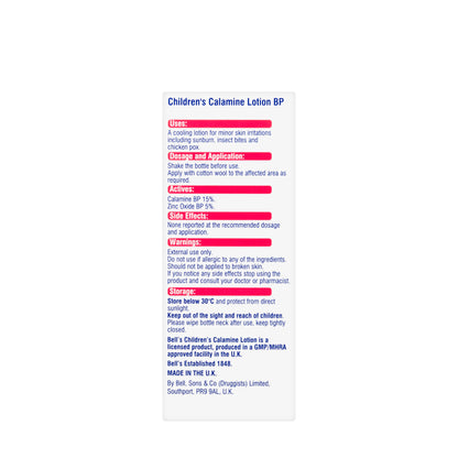 Bells Calamine Lotion [Children] 100Ml