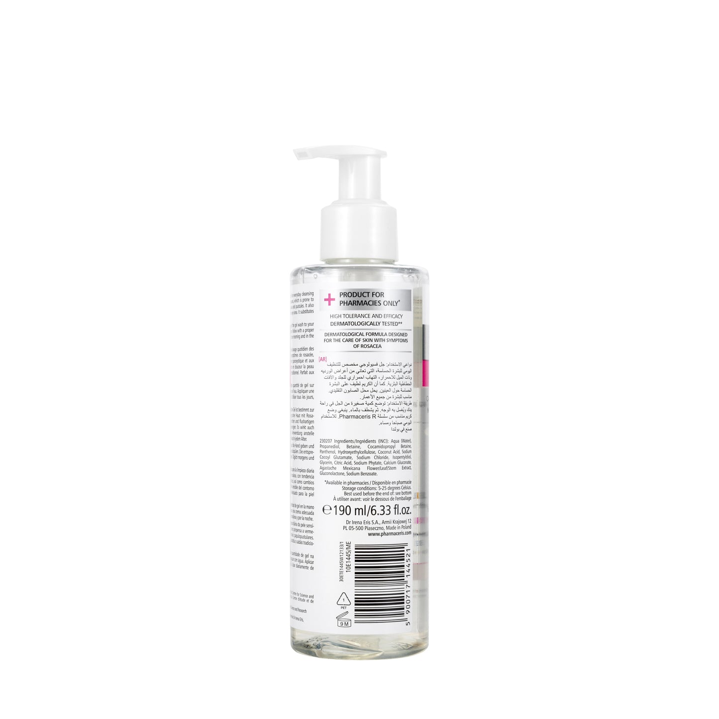 Pharmaceris R Puri-Rosalgin Soothing Physiological Gel Wash 190 Ml
