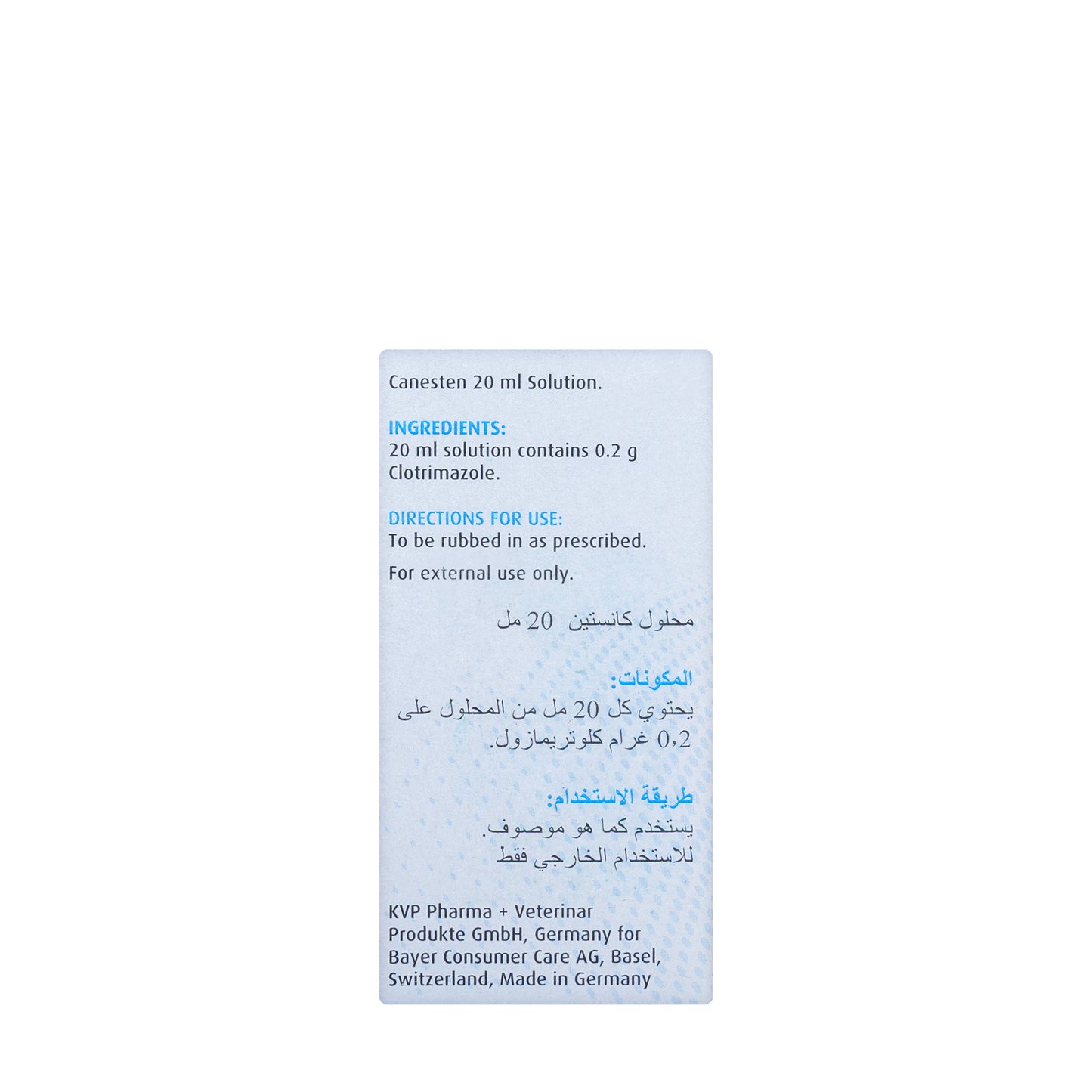 Canesten 1% Solution 20Ml