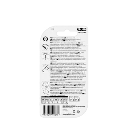 Gum TravLer 0.6 mm 6 Intradental Brushes 1312 [Blue]