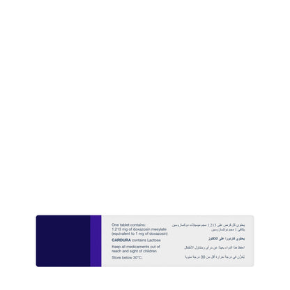 Cardura 1Mg 20Tablets