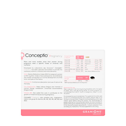 Conceptio Pregnancy 30 Days 30 Capsules+30Softgels