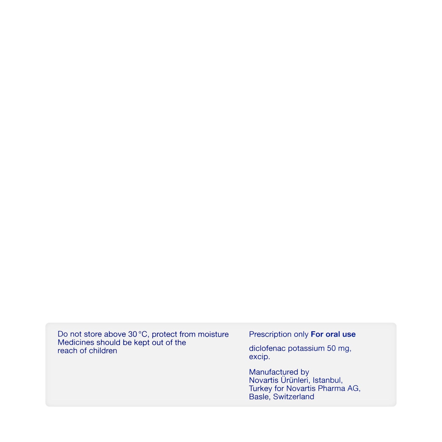 Cataflam 50Mg 20Tablets
