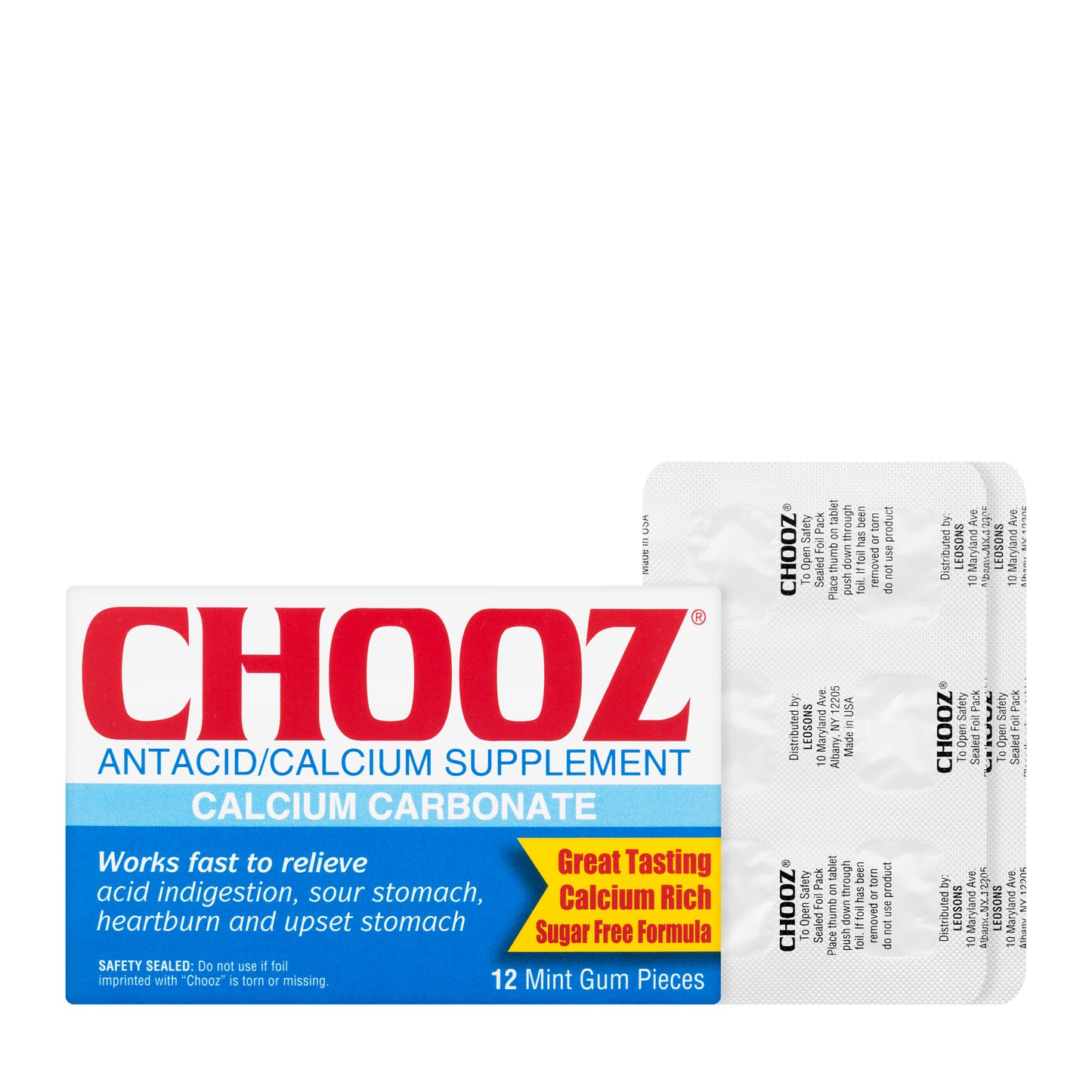 Chooz Gum 12 Tablets