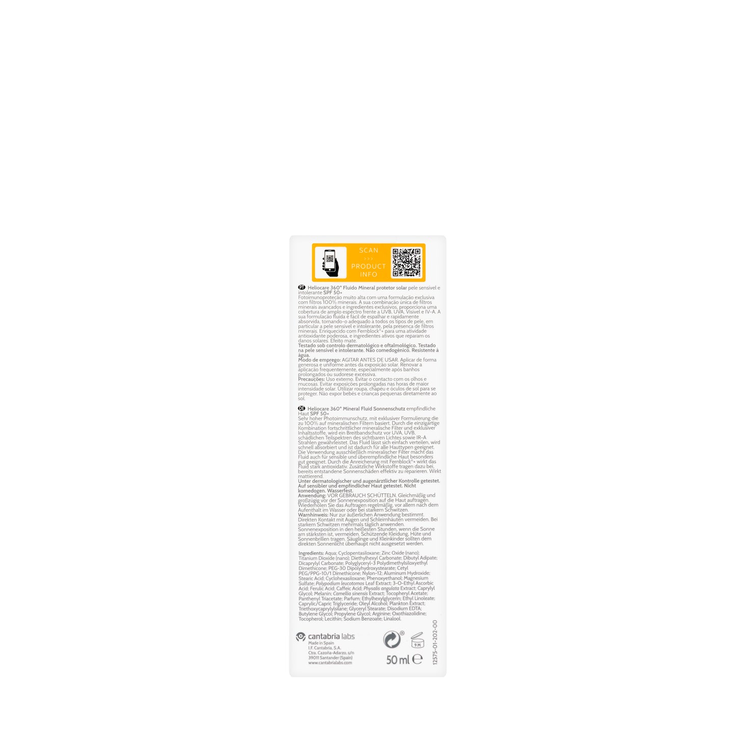 Heliocare SPF 50+ Mineral Fluid 50 Ml