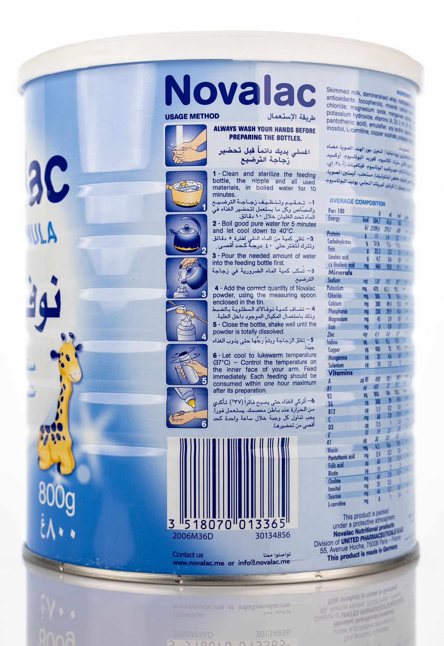 Novalac No.1 Milk Powder 800g