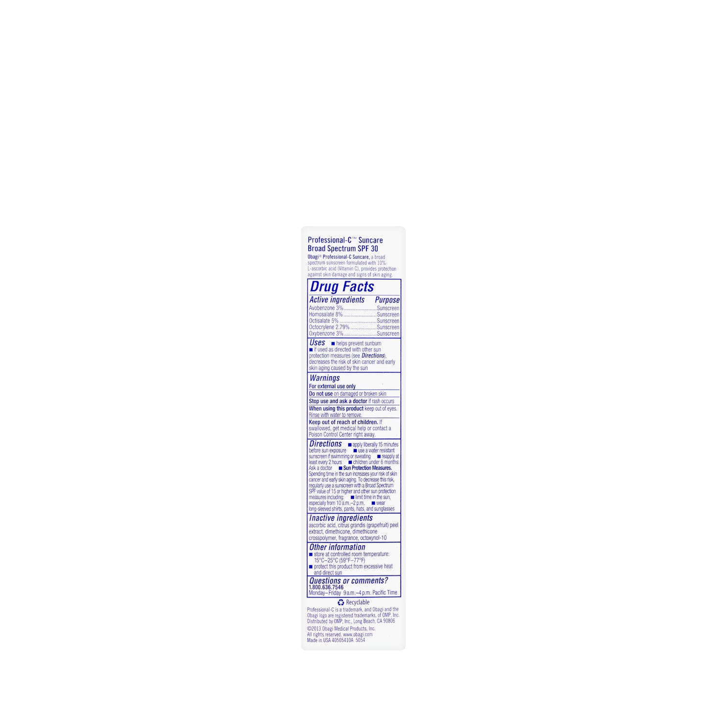 Obagi Professional-C Suncare SPF 30 Cream 48 gm