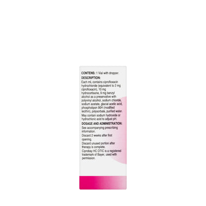 Ciprobay Hc Otic Suspension 10Ml