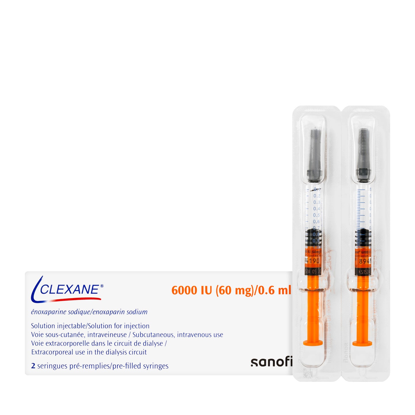 Clexane 60Mg/0.6Ml 2 Syringes