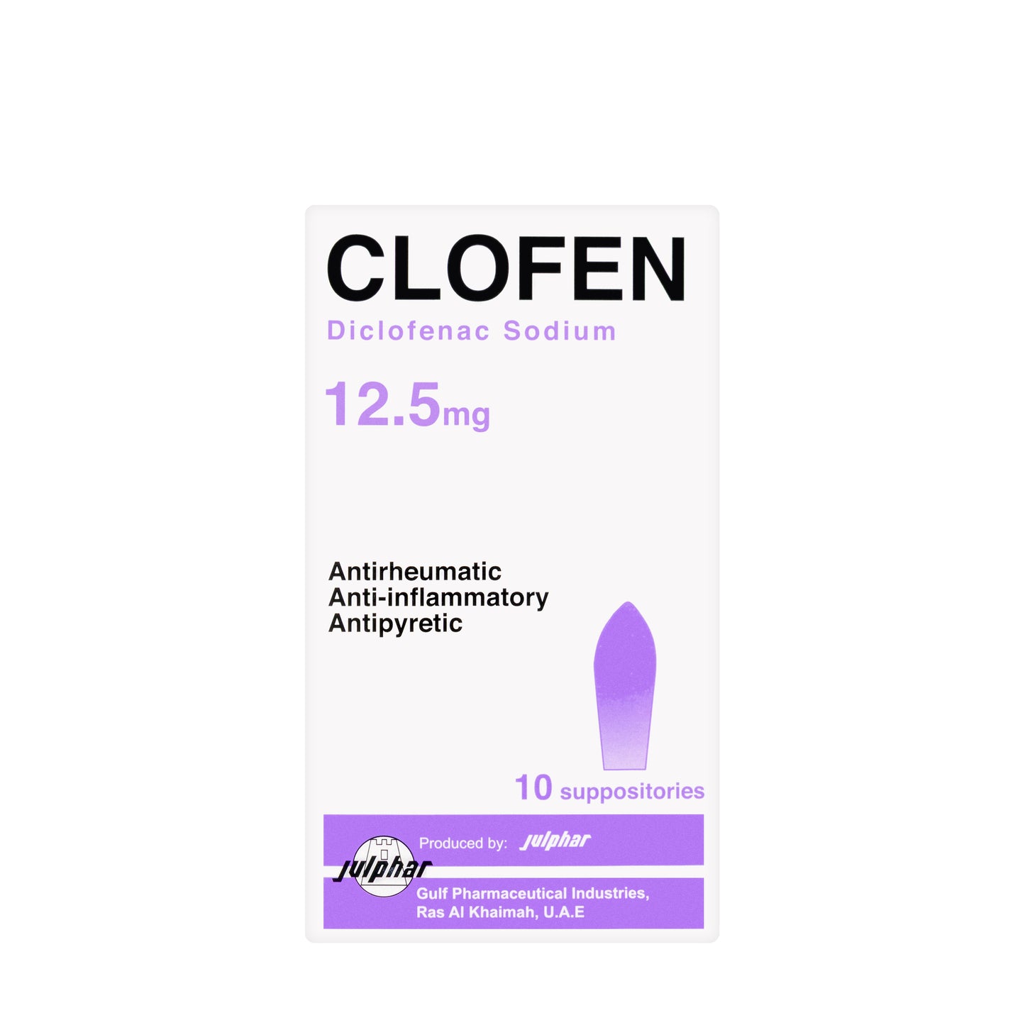 Clofen 12.5Mg 10 Suppository