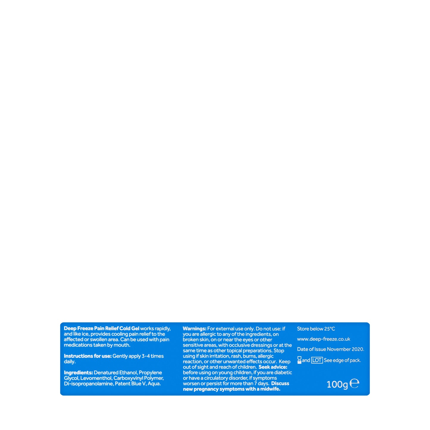 Deep Freeze Cold Gel 100Gm