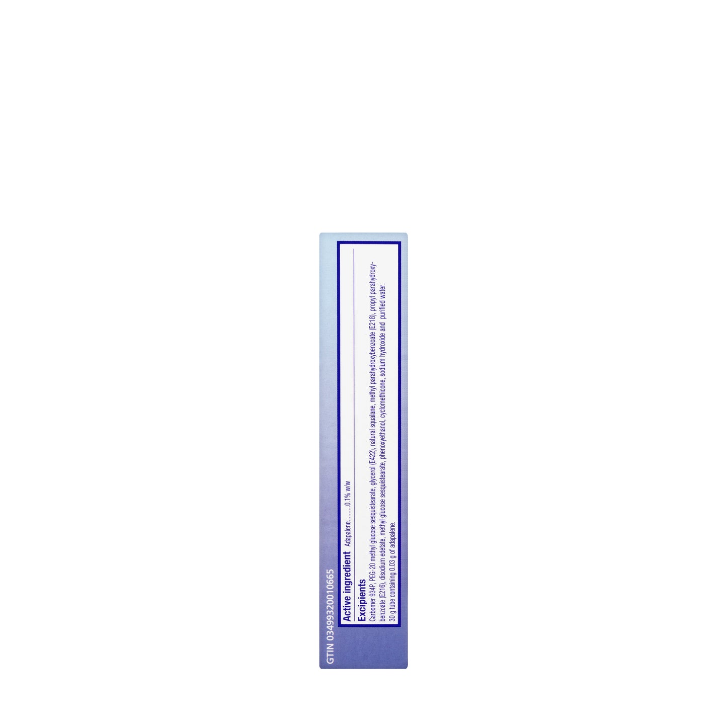 Differin 0.1 % Cream 30Gm